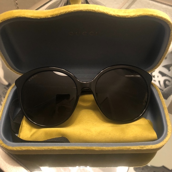 gucci 59mm round sunglasses
